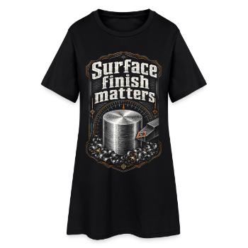 Opérateur de machine de découpe, fraiseuse CNC - Robe T-shirt Femme - noir - Devant