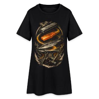 Blacksmith Blacksmith Farrier - Women’s T-Shirt Dress - black - Front