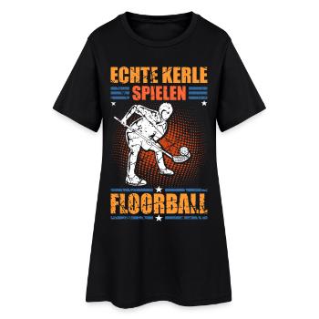 Floorball Unihockey Salibandy Innebandy - Frauen T-Shirt-Kleid - Schwarz - Vorne