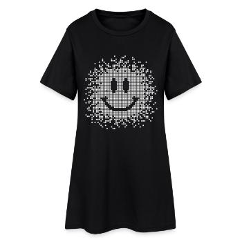 Smilie - Smiley - funny - Women’s T-Shirt Dress - black - Front