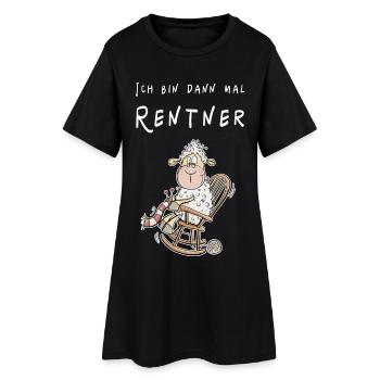 Je suis alors pensionnaire mouton Funmotiv - Robe T-shirt Femme - noir - Devant