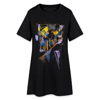 Architecture Abstrait - Robe T-shirt Femme - noir - Devant
