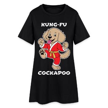 Cockapoo Kung-Fu - Robe T-shirt Femme - noir - Devant