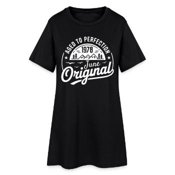 Juni 1978 – Legende der Gipfel und Berge - Frauen T-Shirt-Kleid - Schwarz - Vorne