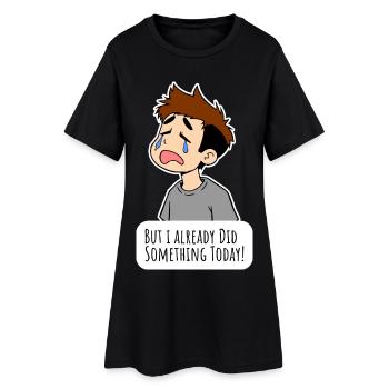 Votre enfant ne veut pas aider à la maison ? - Robe T-shirt Femme - noir - Devant
