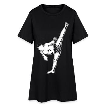Kickboxeur - Robe T-shirt Femme - noir - Devant