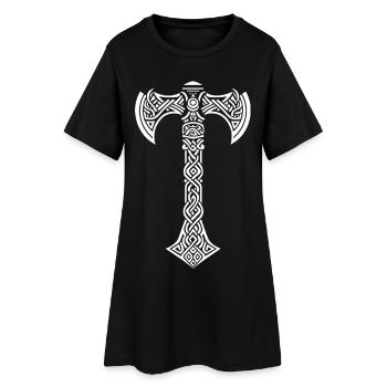 Mjöllnir Viking symbol - Women’s T-Shirt Dress - black - Front