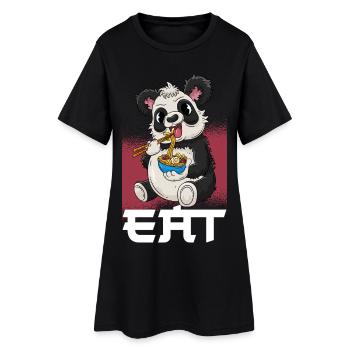 Panda Ramen Cuisine japonaise - Robe T-shirt Femme - noir - Devant