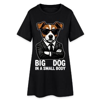 Jack Russell Terrier Anzug Chef Hund Geschenk - Women’s T-Shirt Dress - black - Front