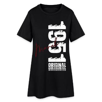 Cadeau du 75e anniversaire Mari Femme Mars 1951 - Robe T-shirt Femme - noir - Devant