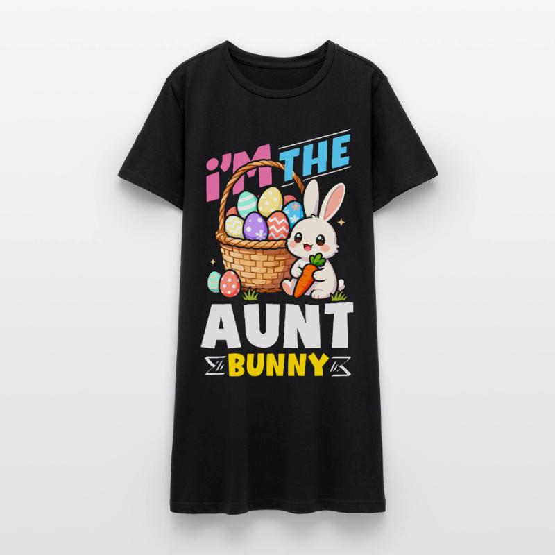 Happy Easter Sweet Easter Bunny Egg Hunt Easter Eggs Women’s T-Shirt Dress