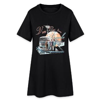 ikarus bus ddr ossi ost - Frauen T-Shirt-Kleid - Schwarz - Vorne