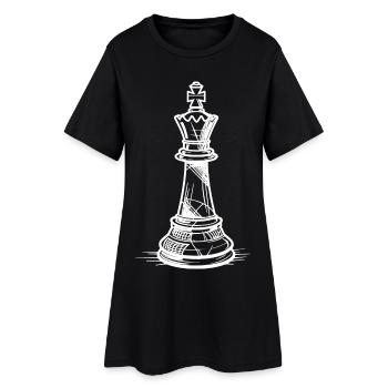 Croquis de pièce d’échecs - Robe T-shirt Femme - noir - Devant