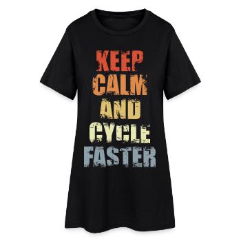Cycliste calme - Robe T-shirt Femme - noir - Devant