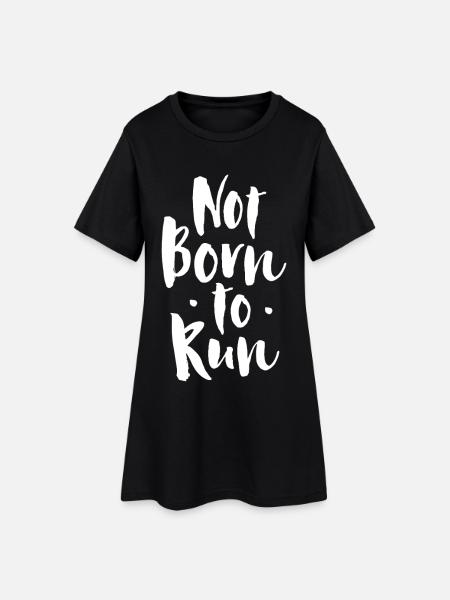 Pas né pour courir - Robe T-shirt Femme - noir