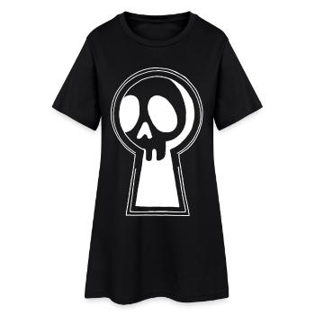 La mort blanche nous observe - Robe T-shirt Femme - noir - Devant