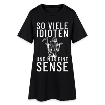 Tellement d’idiots et un seul faucheur - Robe T-shirt Femme - noir - Devant