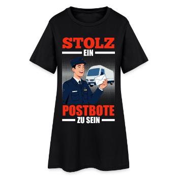 Le facteur FIER D’ÊTRE FACTEUR Drôle - Robe T-shirt Femme - noir - Devant