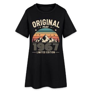 mai 1967 – Légende des sommets et montagnes - Robe T-shirt Femme - noir - Devant