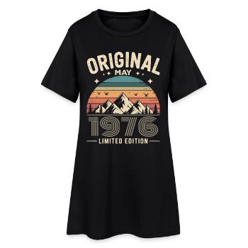 mai 1976 – Légende des sommets et montagnes - Robe T-shirt Femme - noir - Devant