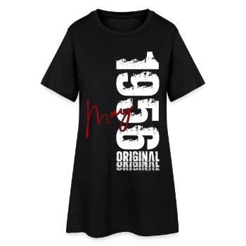 70th Birthday Gift Original May Vintage 1956 - Women’s T-Shirt Dress - black - Front
