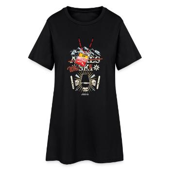 Apres Ski Team Whisky T Shirt - Frauen T-Shirt-Kleid - Schwarz - Vorne
