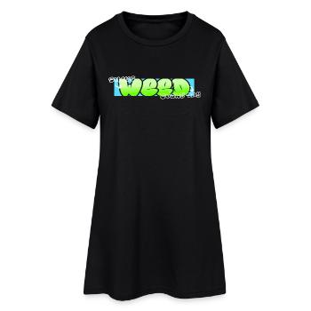 Smoke Weed Every Day - Frauen T-Shirt-Kleid - Schwarz - Vorne