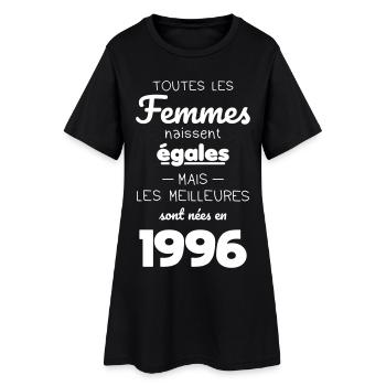 30 years old - The best were born in 1996 - Women’s T-Shirt Dress - black - Front