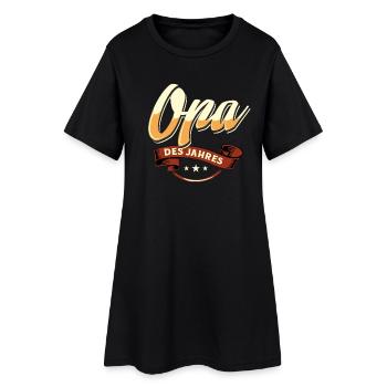 Family Design Opa des Jahres - Frauen T-Shirt-Kleid - Schwarz - Vorne