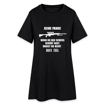 Lustige Sprüche Scharfschützen Sniper Soldat Witz - Frauen T-Shirt-Kleid - Schwarz - Vorne