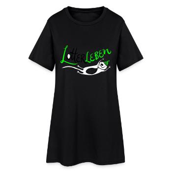 Lotterleben Zwo T-Shirts - Women’s T-Shirt Dress - black - Front