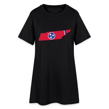 Tennessee - Robe T-shirt Femme - noir - Devant