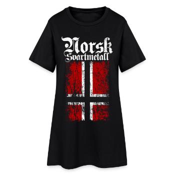 (Trve) Black Metal norvégien - Norsk Svartmetall - Robe T-shirt Femme - noir - Devant