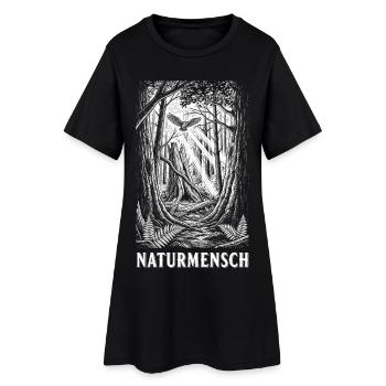 Nature Man Hiking Mountains - Women’s T-Shirt Dress - black - Front