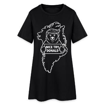 Greenland: Nice try, Donald - Women’s T-Shirt Dress - black - Front