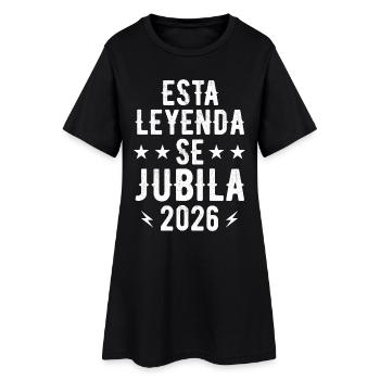 Cette légende prend sa retraite en 2026 - Robe T-shirt Femme - noir - Devant