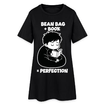 Lecteur Bean Bag Perfection Manga - Robe T-shirt Femme - noir - Devant
