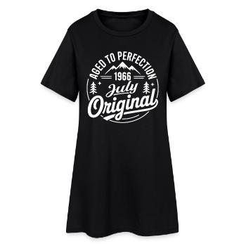 juillet 1966 – Légende des sommets et montagnes - Robe T-shirt Femme - noir - Devant