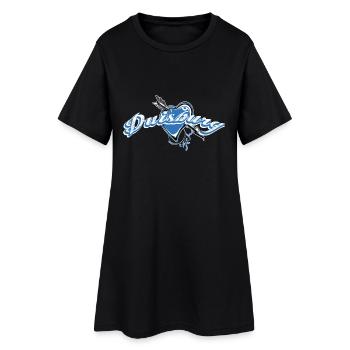 Duisburg - Robe T-shirt Femme - noir - Devant