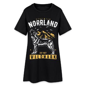 Stay Wild Norrland Vildmark - Robe T-shirt Femme - noir - Devant