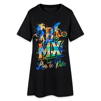 BMX Vélo - BMX Équitation - BMX pour Enfants - BMX - Robe T-shirt Femme - noir - Devant
