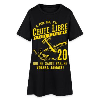 Chute Libre Sport Extrême 2020 - Robe T-shirt Femme - noir - Devant