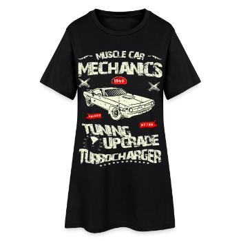 Mécanicien automobile - Robe T-shirt Femme - noir - Devant