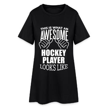 hockey - Robe T-shirt Femme - noir - Devant