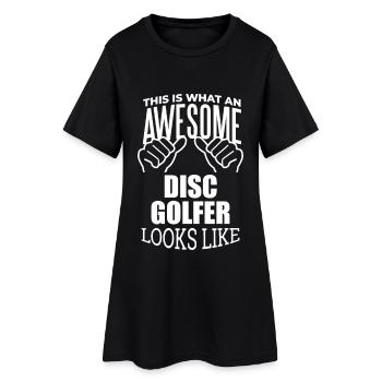 Disc golf - Robe T-shirt Femme - noir - Devant