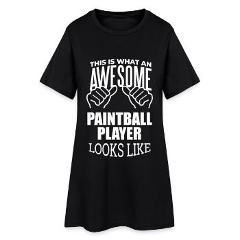 Paintball - Robe T-shirt Femme - noir - Devant