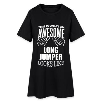 Long Jump - Women’s T-Shirt Dress - black - Front