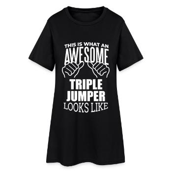 Triple Jump Triple Jump Triple Jump - Women’s T-Shirt Dress - black - Front