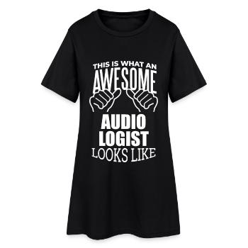 Audiologie Audiologie Audiologie - Robe T-shirt Femme - noir - Devant