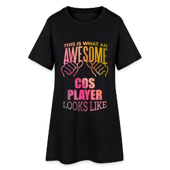 Cosplayer - Robe T-shirt Femme - noir - Devant